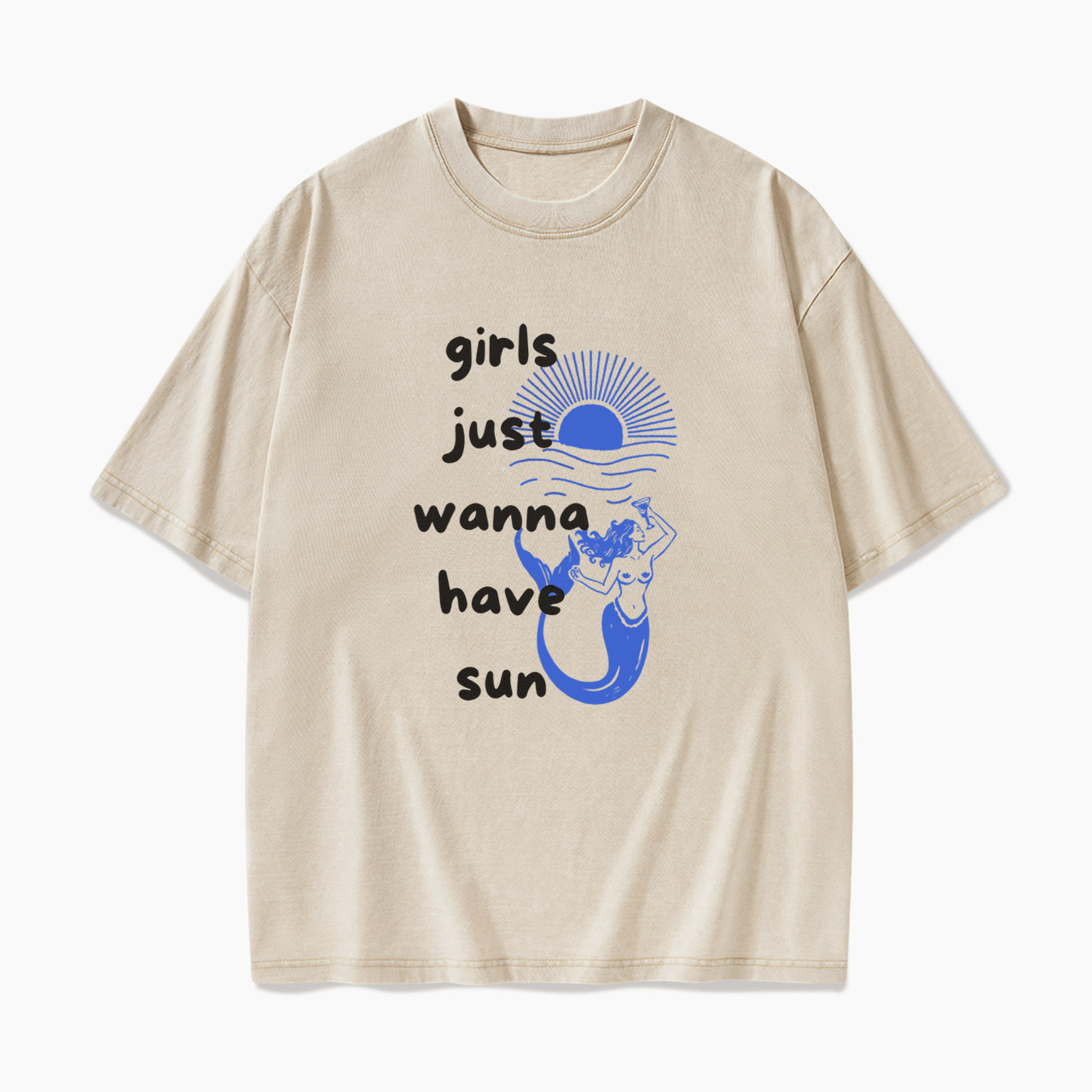 Girls Just Wanna Have Sun Washed Tees