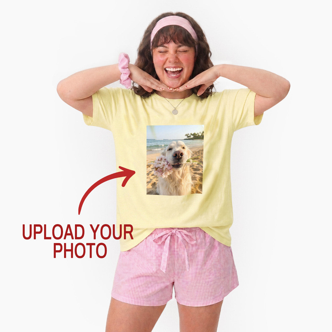 Custom Personalized Text Photo T Shirts Jellypine