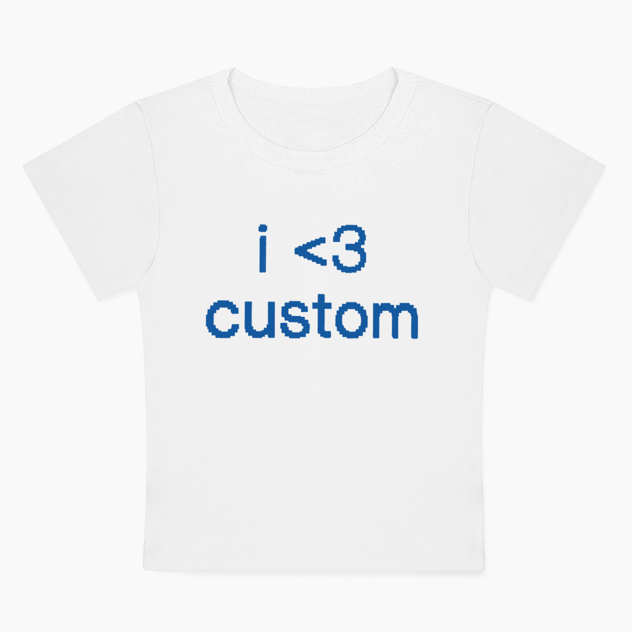 Personalized I Love Custom Minimal Baby Tee