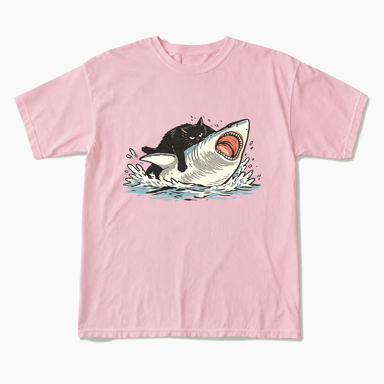 Fat Cat Vs Shark T Shirts