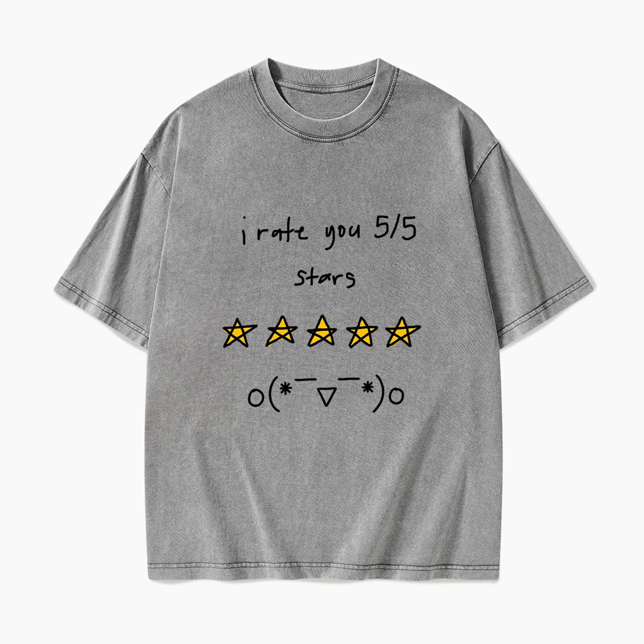 I Rate You 5 of 5 Stars Washed Tees