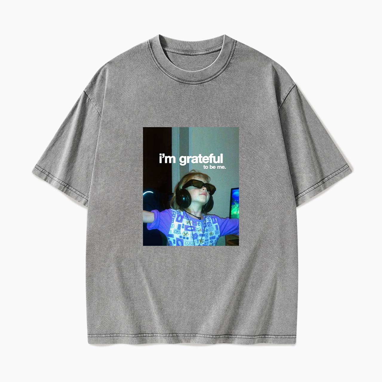 I am Grateful Aesthetic Washed Tees