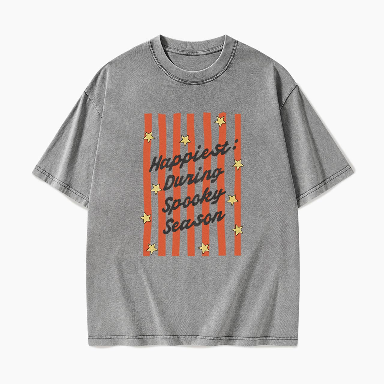 Happiest During Spooky Season Washed Tees