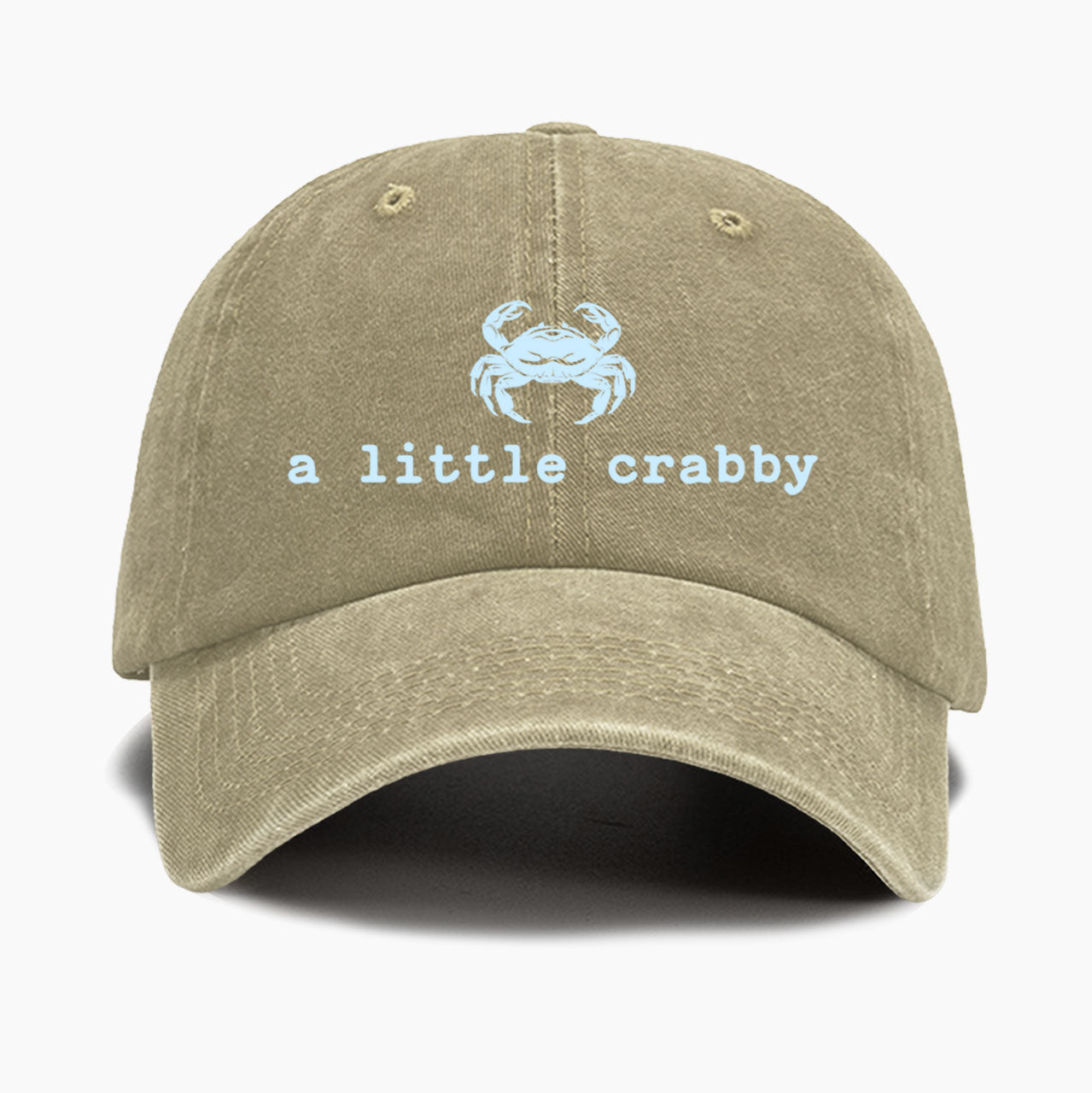 A little Crabby Washed Baseball Cap
