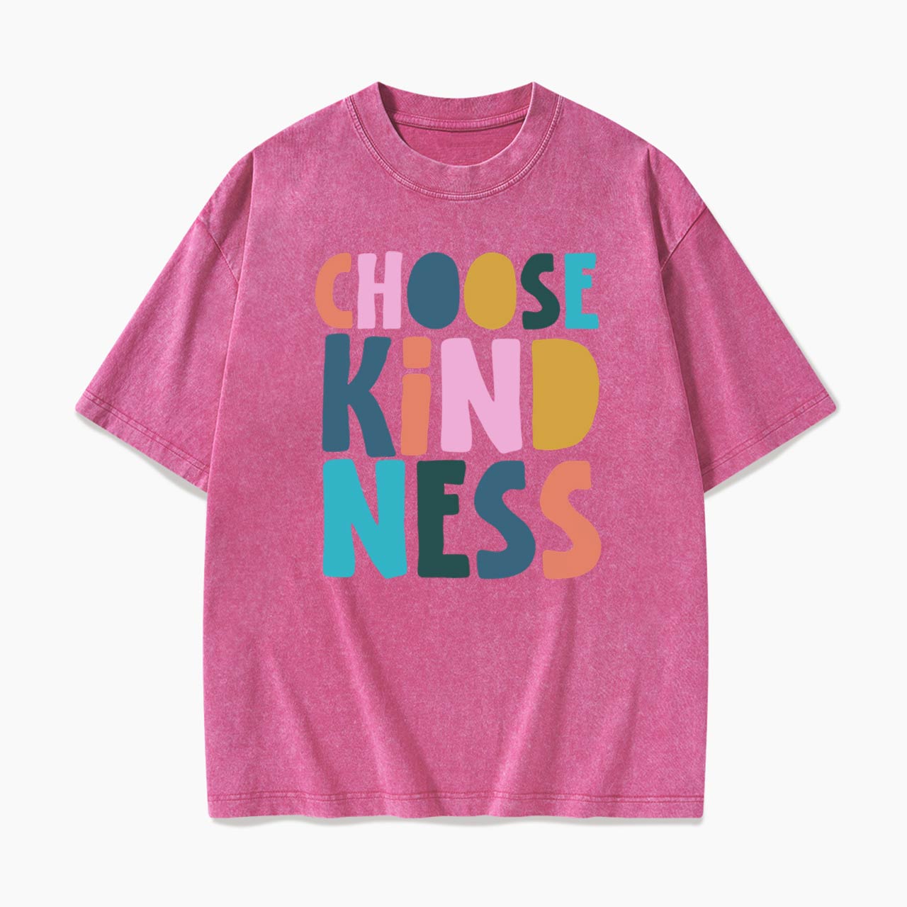 Choose Kindness Motivational Washed Tees