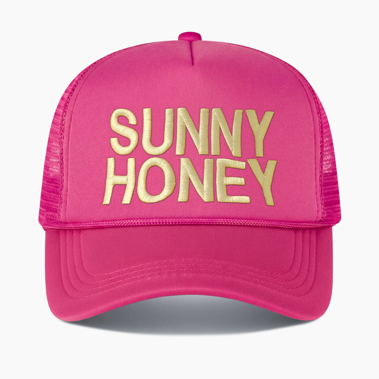 Embroidered Sunny Honey Trucker Hat