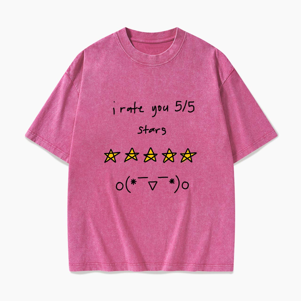 I Rate You 5 of 5 Stars Washed Tees