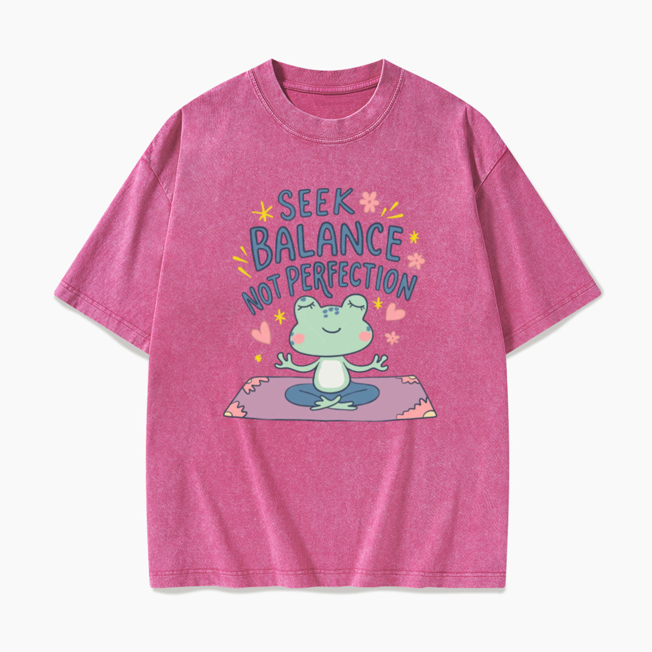 Seek Balance Not Perfection Washed Tees