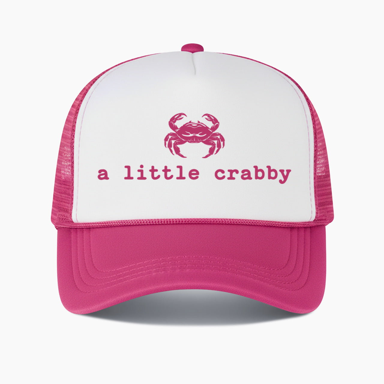 A little Crabby Colorblock Trucker Hat