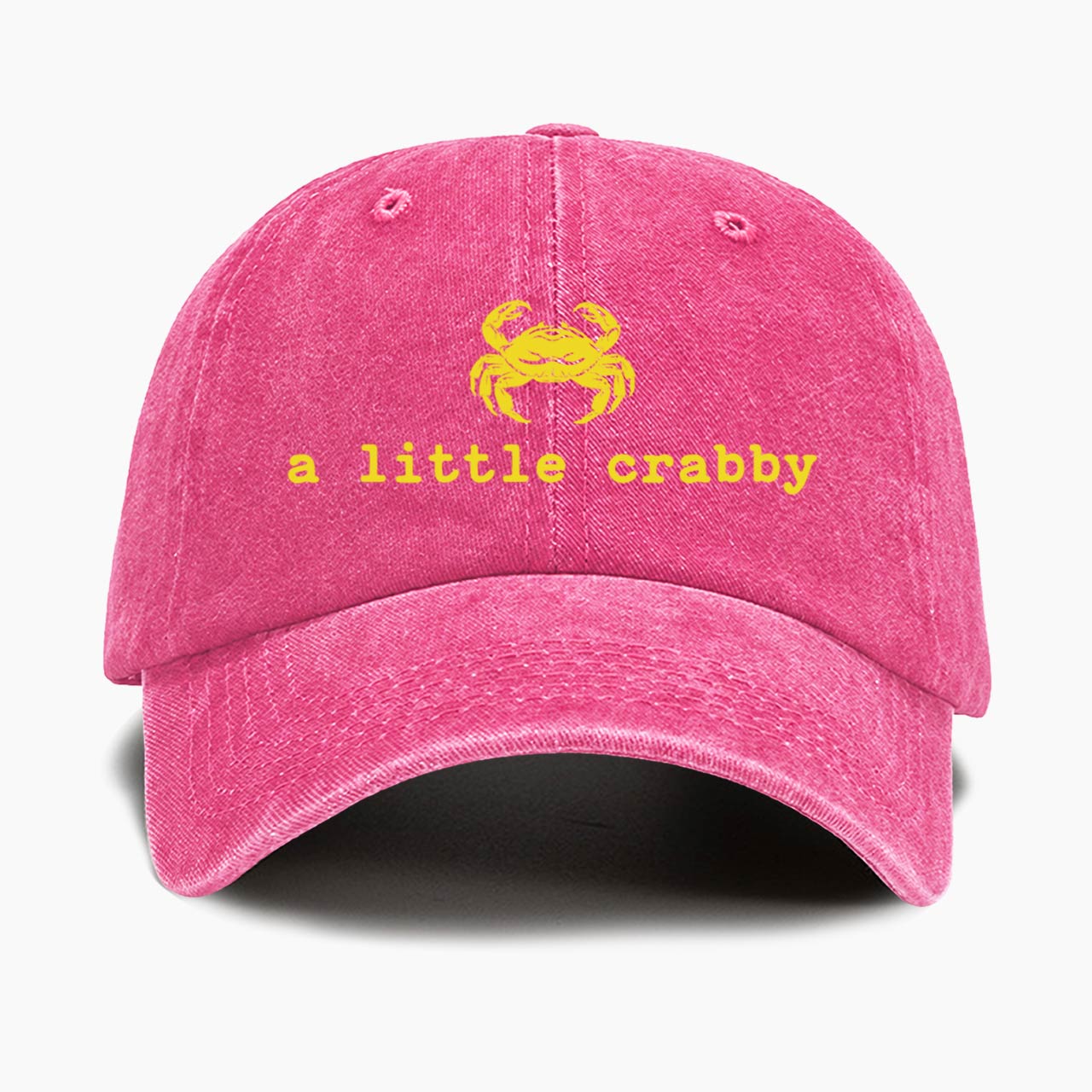 A little Crabby Washed Baseball Cap