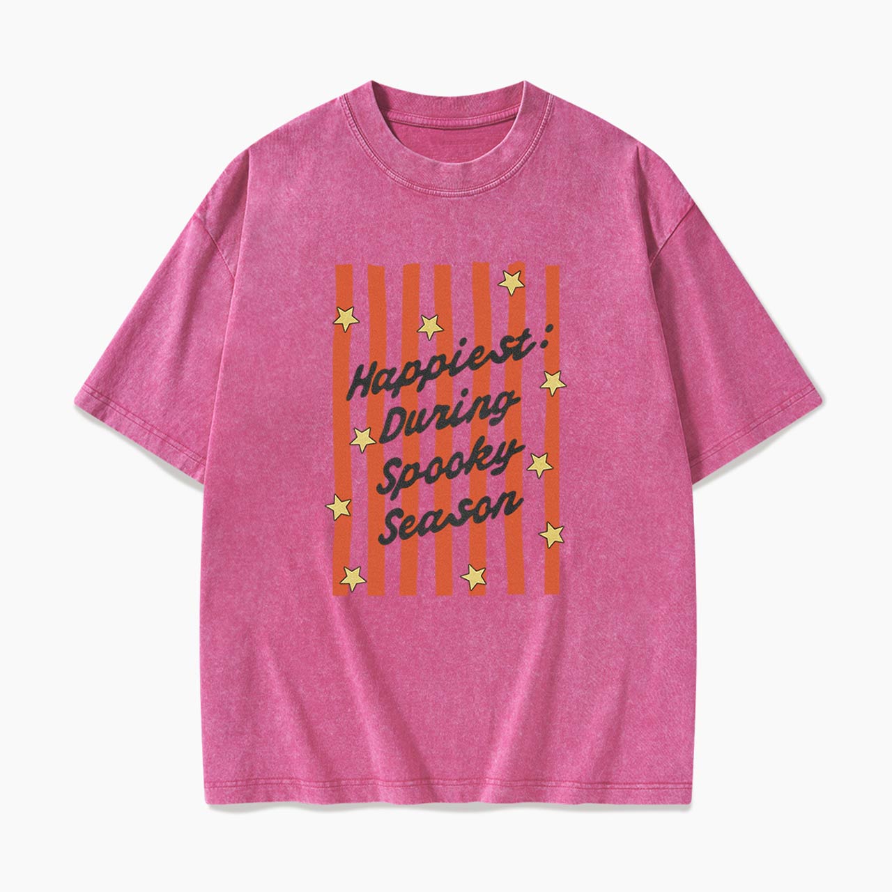 Happiest During Spooky Season Washed Tees