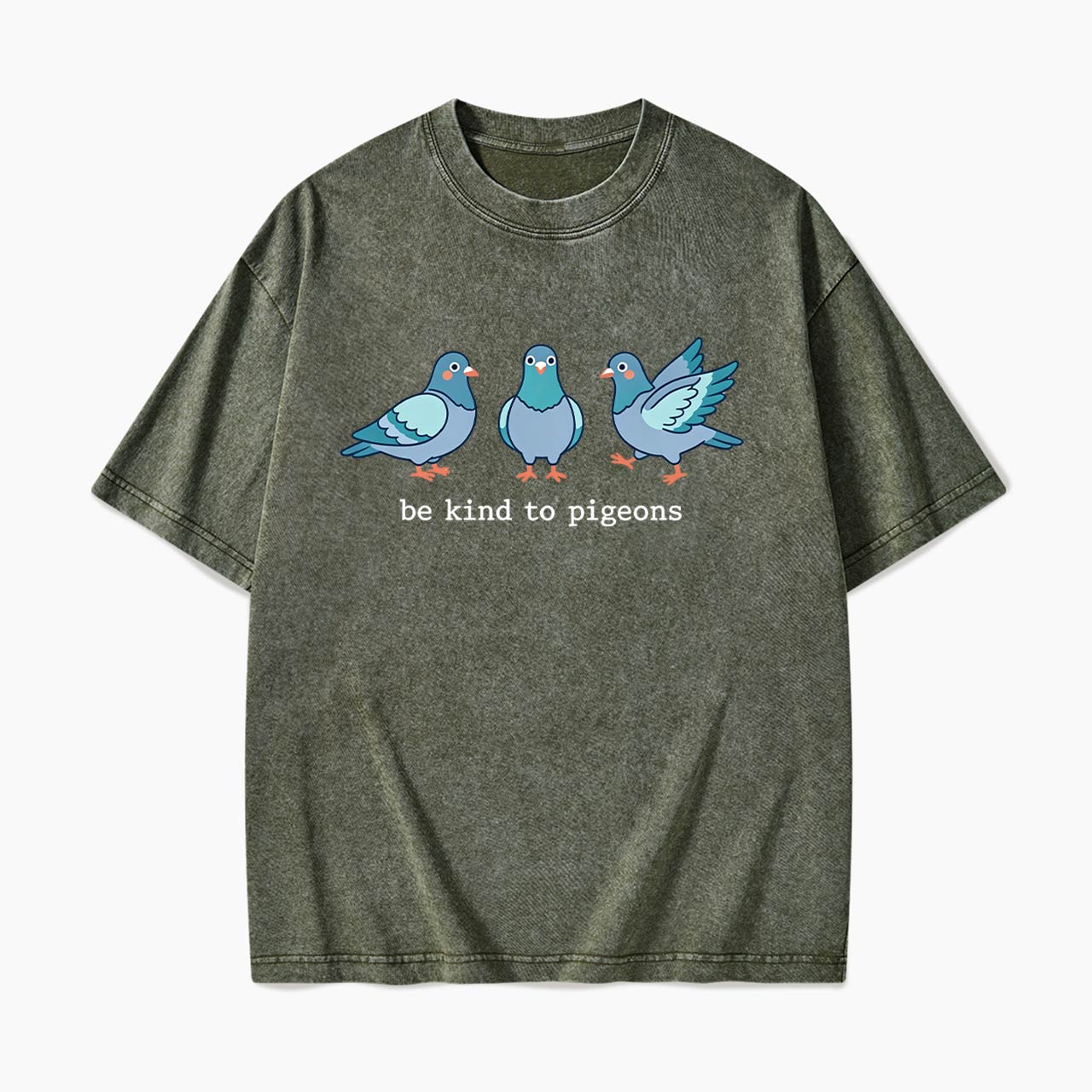 Be Kind to Pigeons Washed Tees