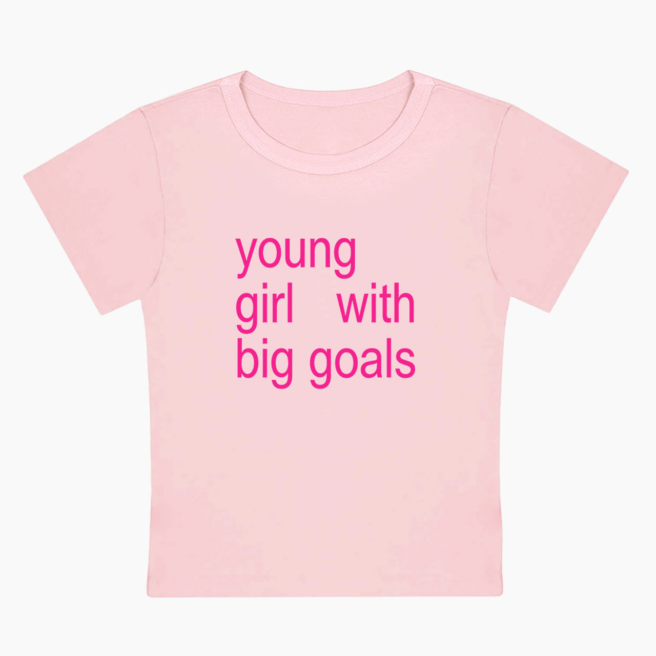 Young Girl With Big Goals Baby Tee