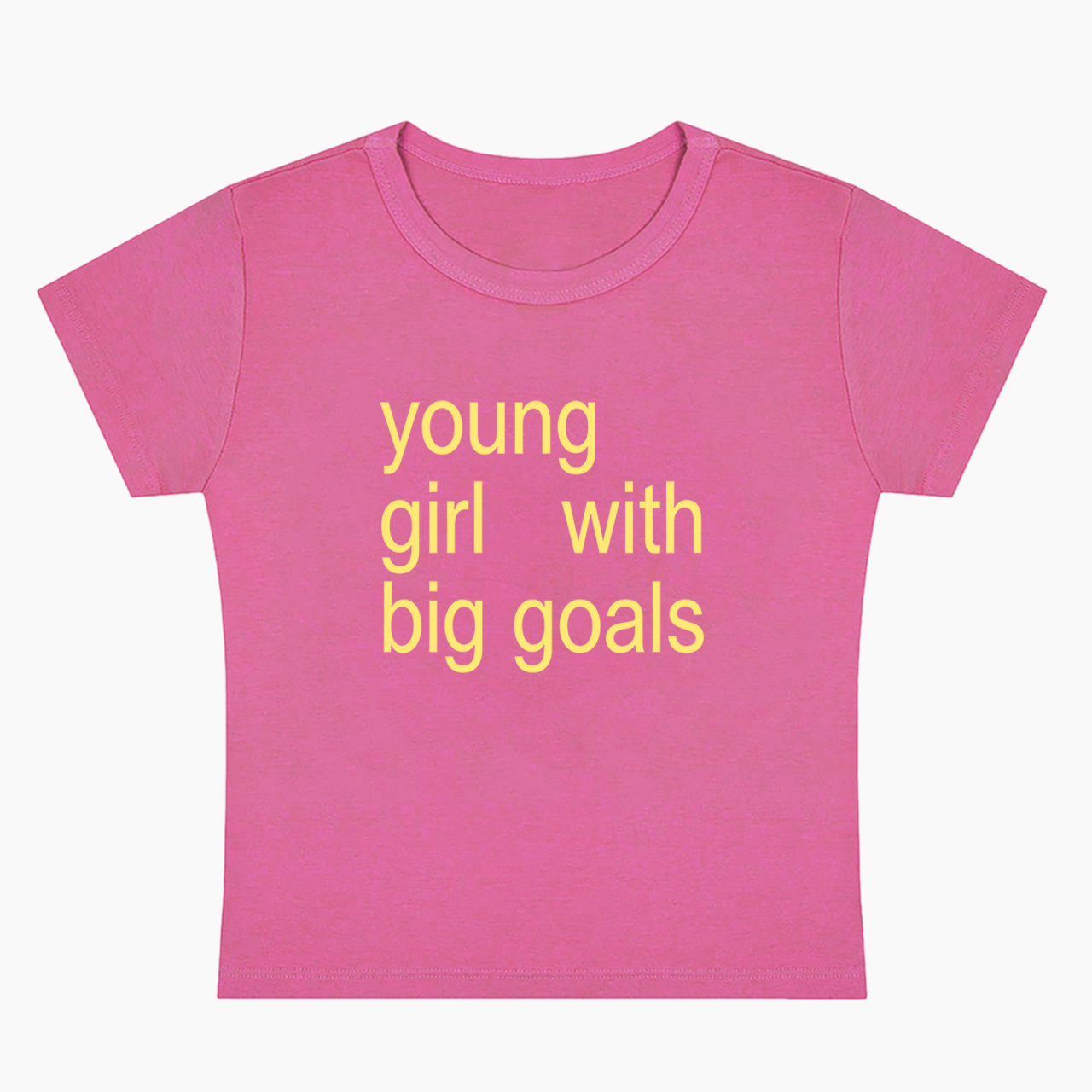 Young Girl With Big Goals Baby Tee