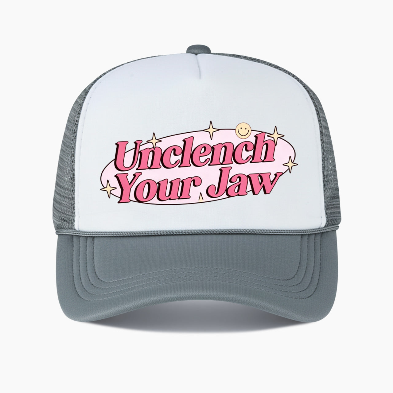 Unclench Your Jaw Colorblock Trucker Hat