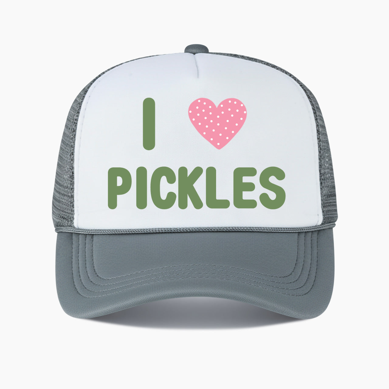 I Love Pickles Colorblock Trucker Hat