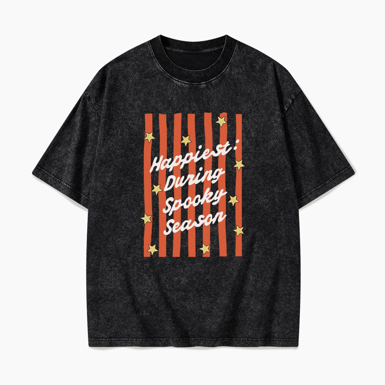 Happiest During Spooky Season Washed Tees