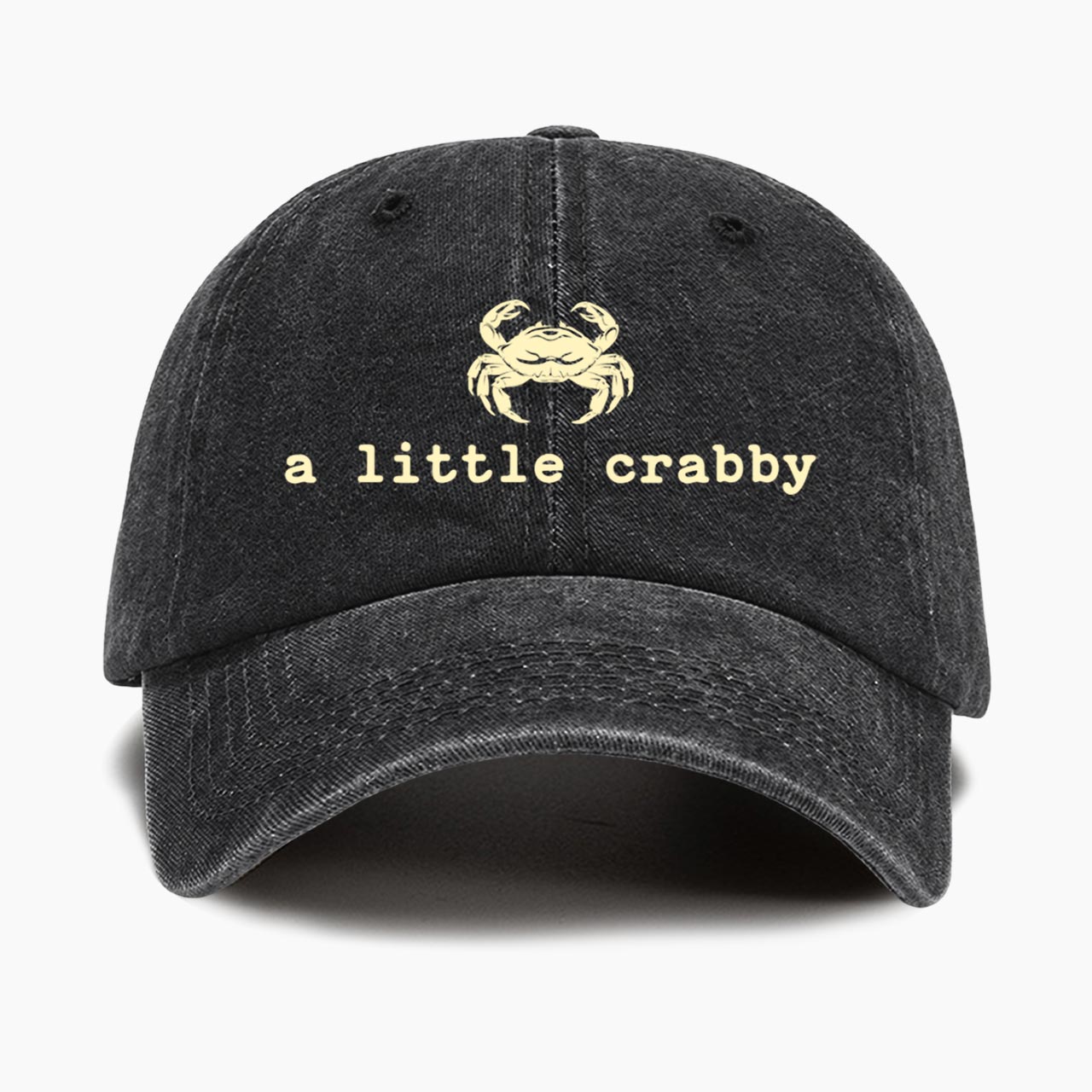 A little Crabby Washed Baseball Cap