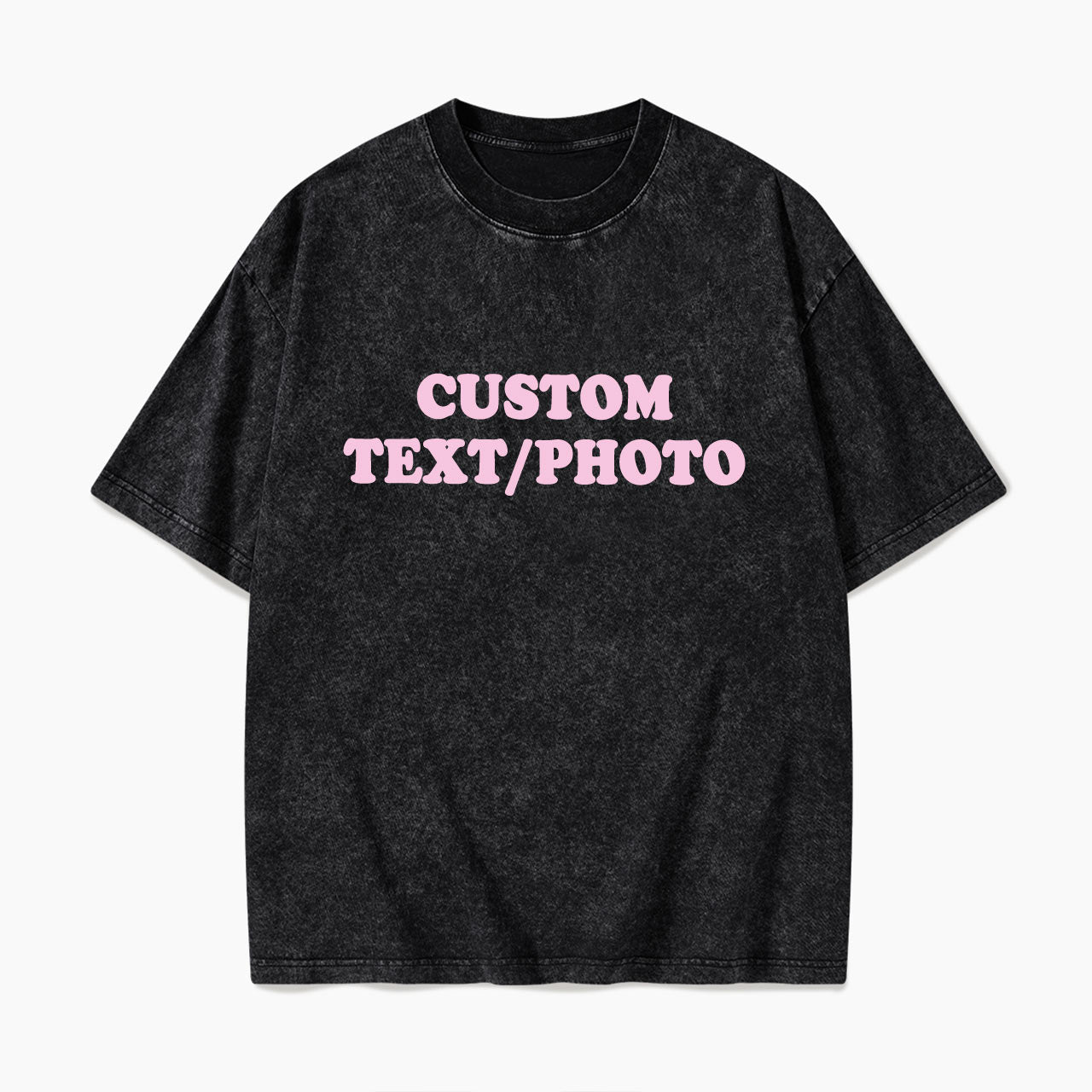 Custom Personalized Text Photo Washed Tees Jellypine