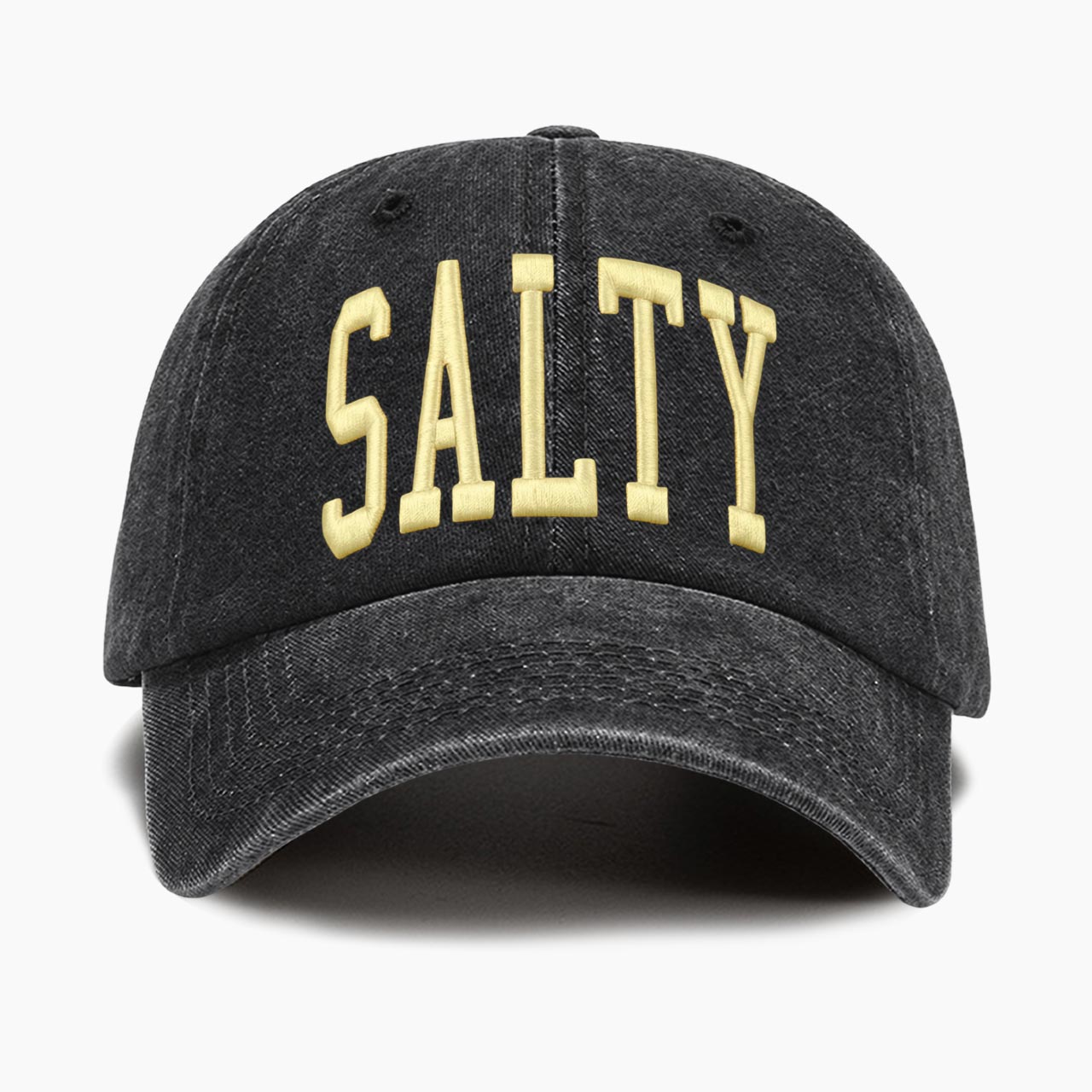 Embroidered Salty Washed Baseball Cap