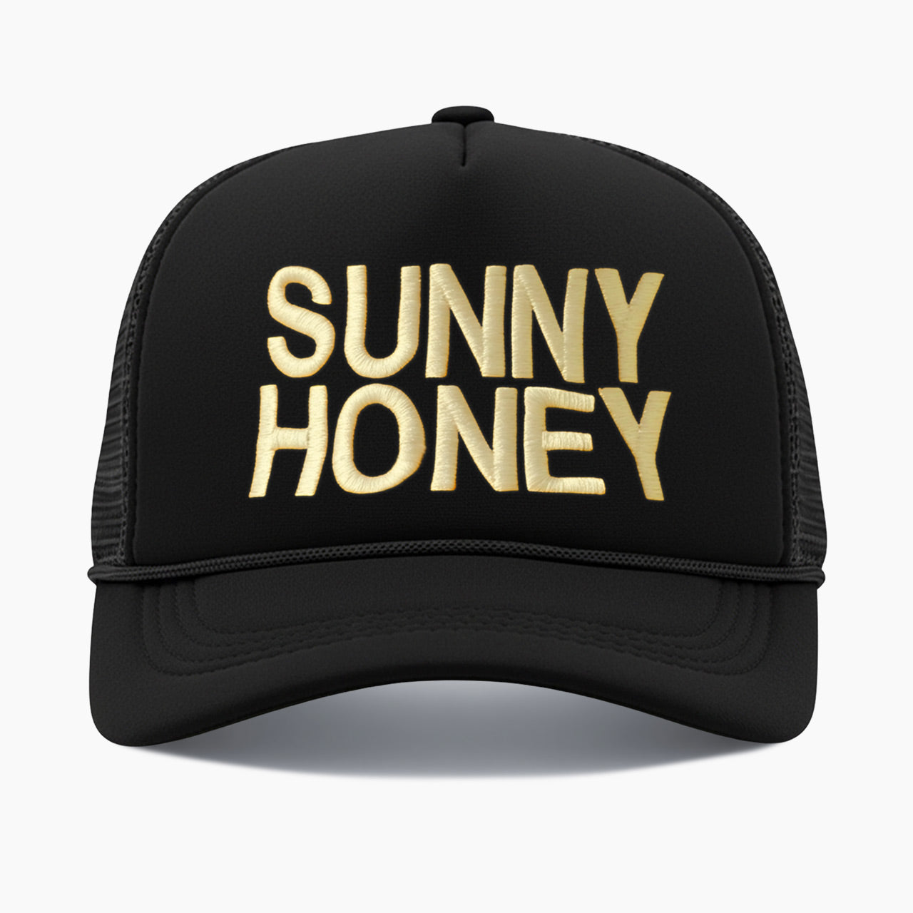 Embroidered Sunny Honey Trucker Hat