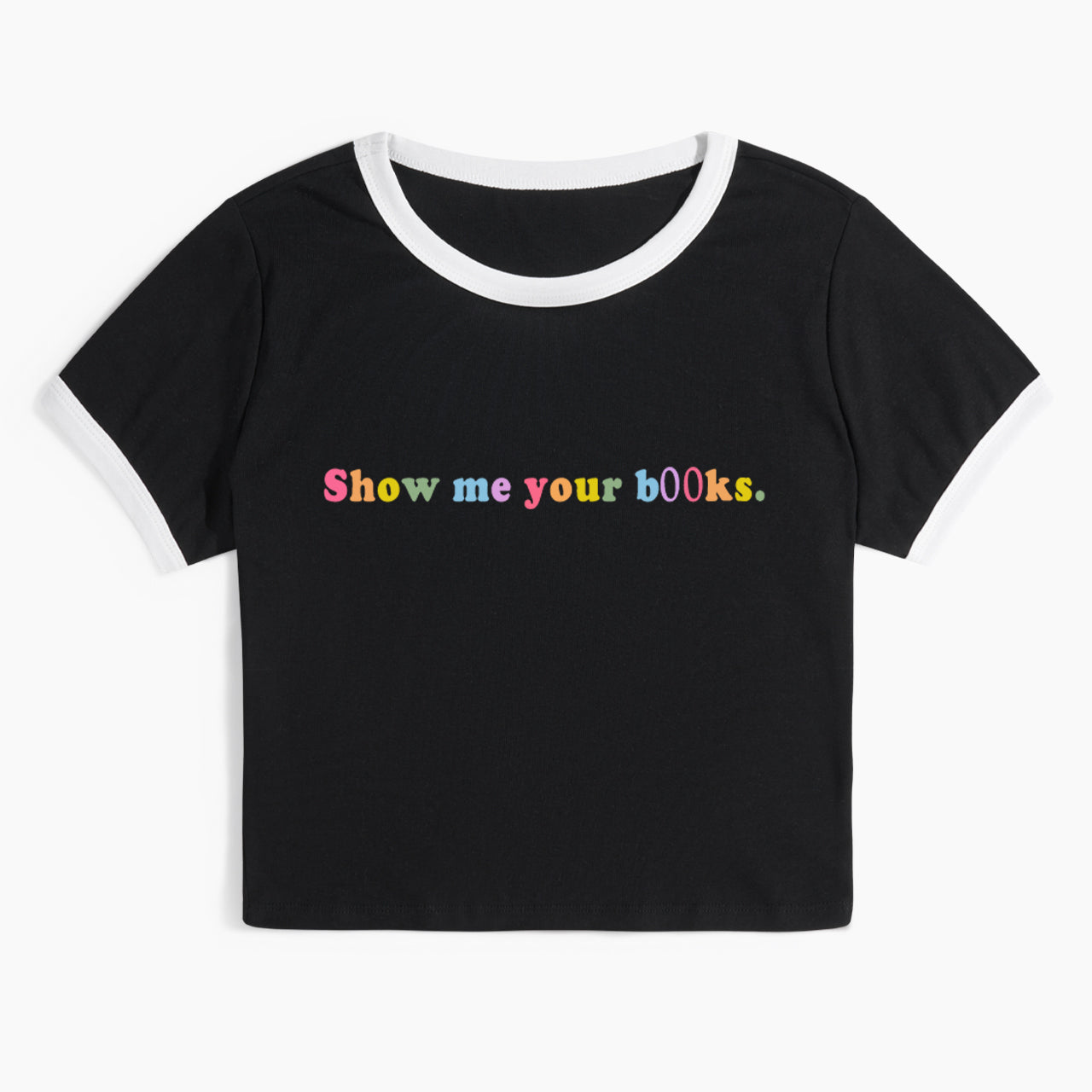 Show Me Your Books Ringer Tee