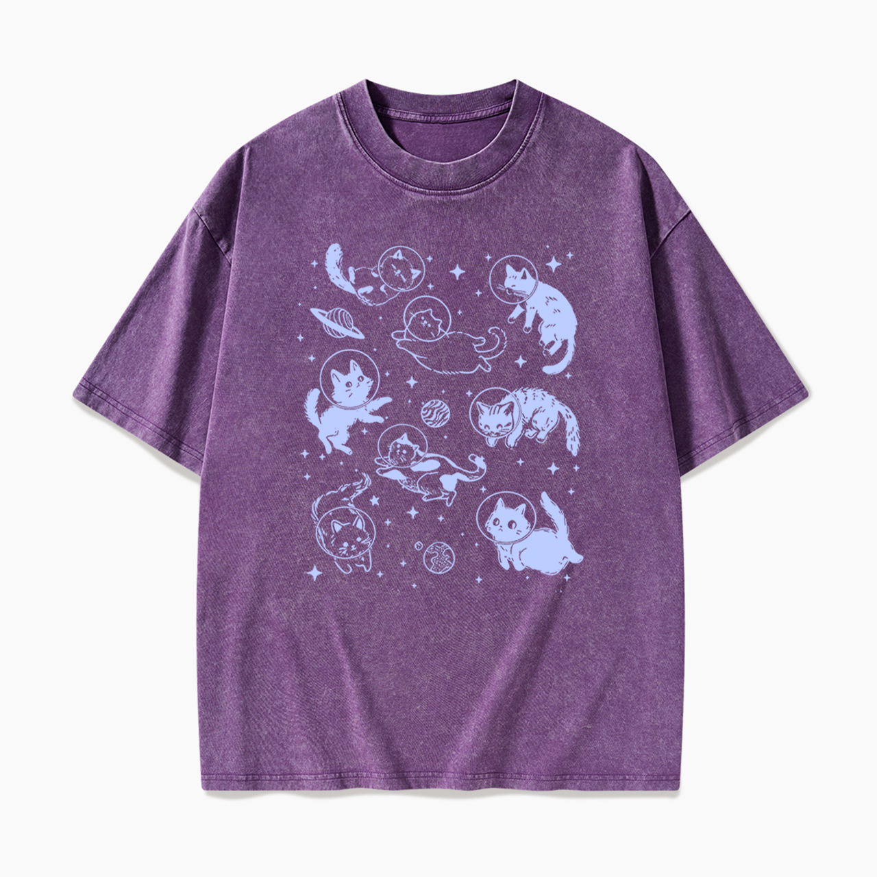 Cats In Space Washed Tees