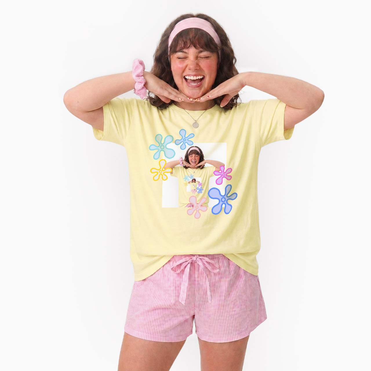 Personalized Flower Photo T Shirts