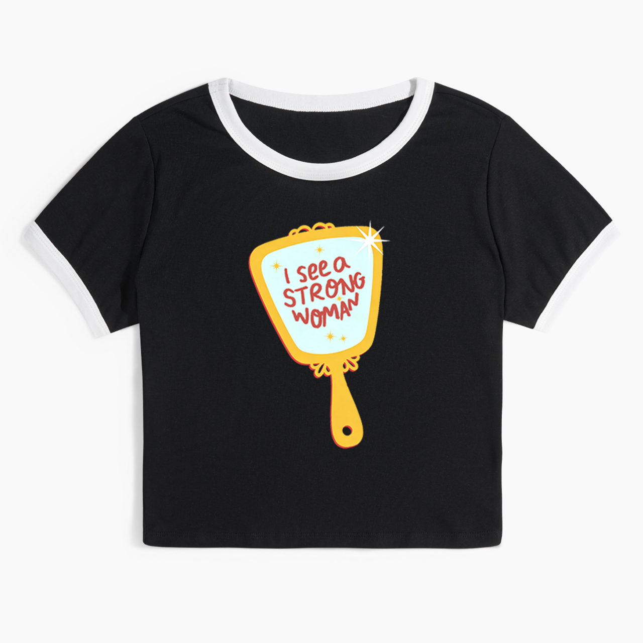 I See a Strong Woman Ringer Tee