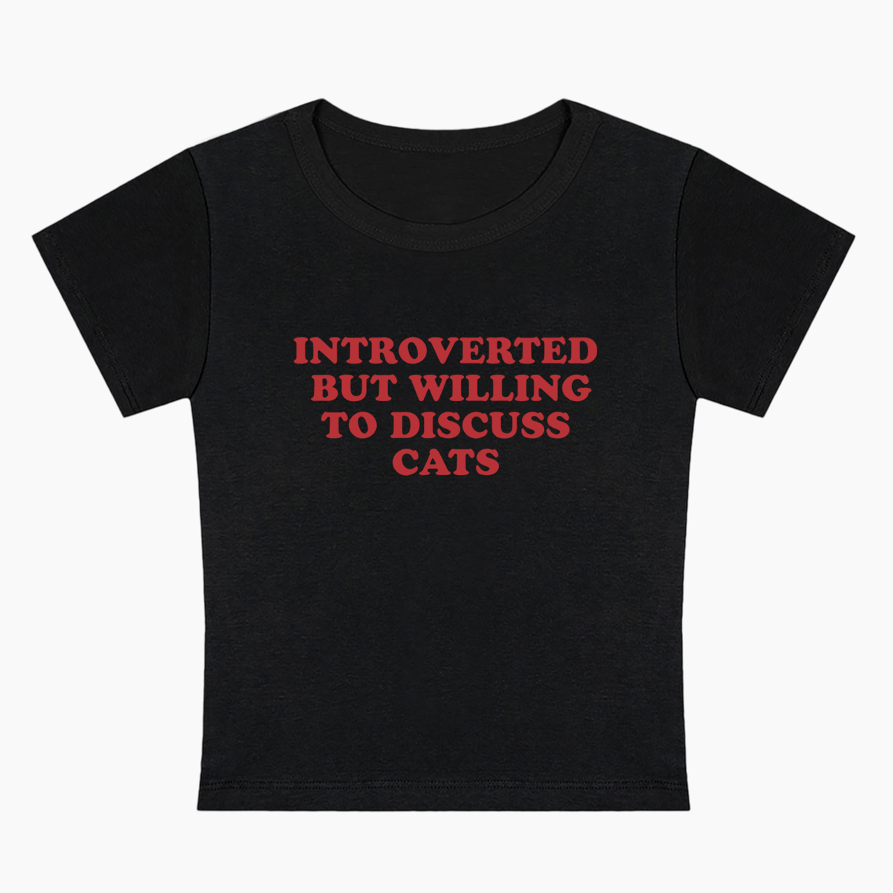 Introverted But Willing To Discuss Cats Baby Tee