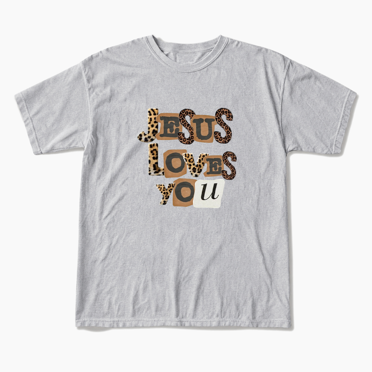 Jesus Loves You Leopard T Shirts