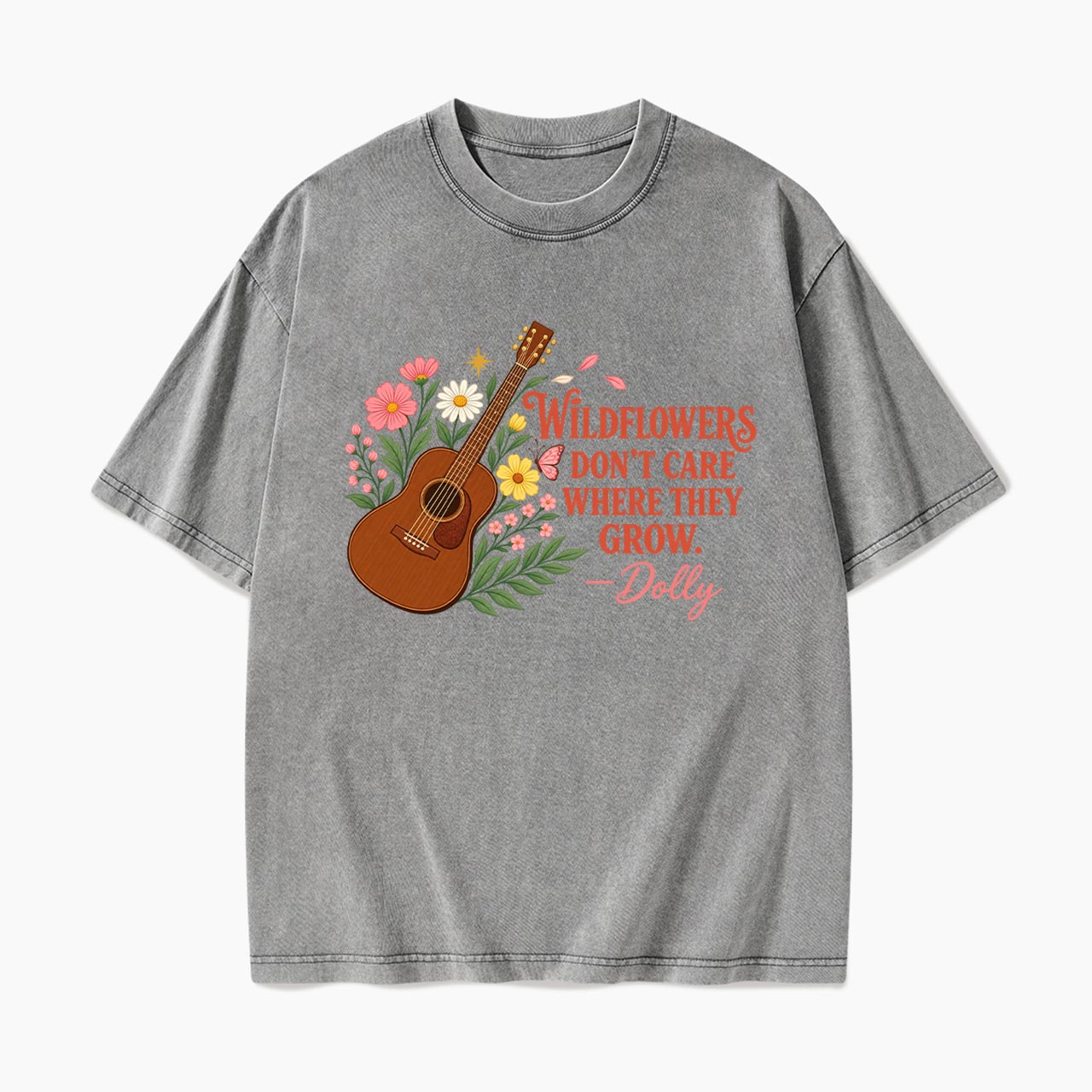 Wildflowers Country Music Washed Tees