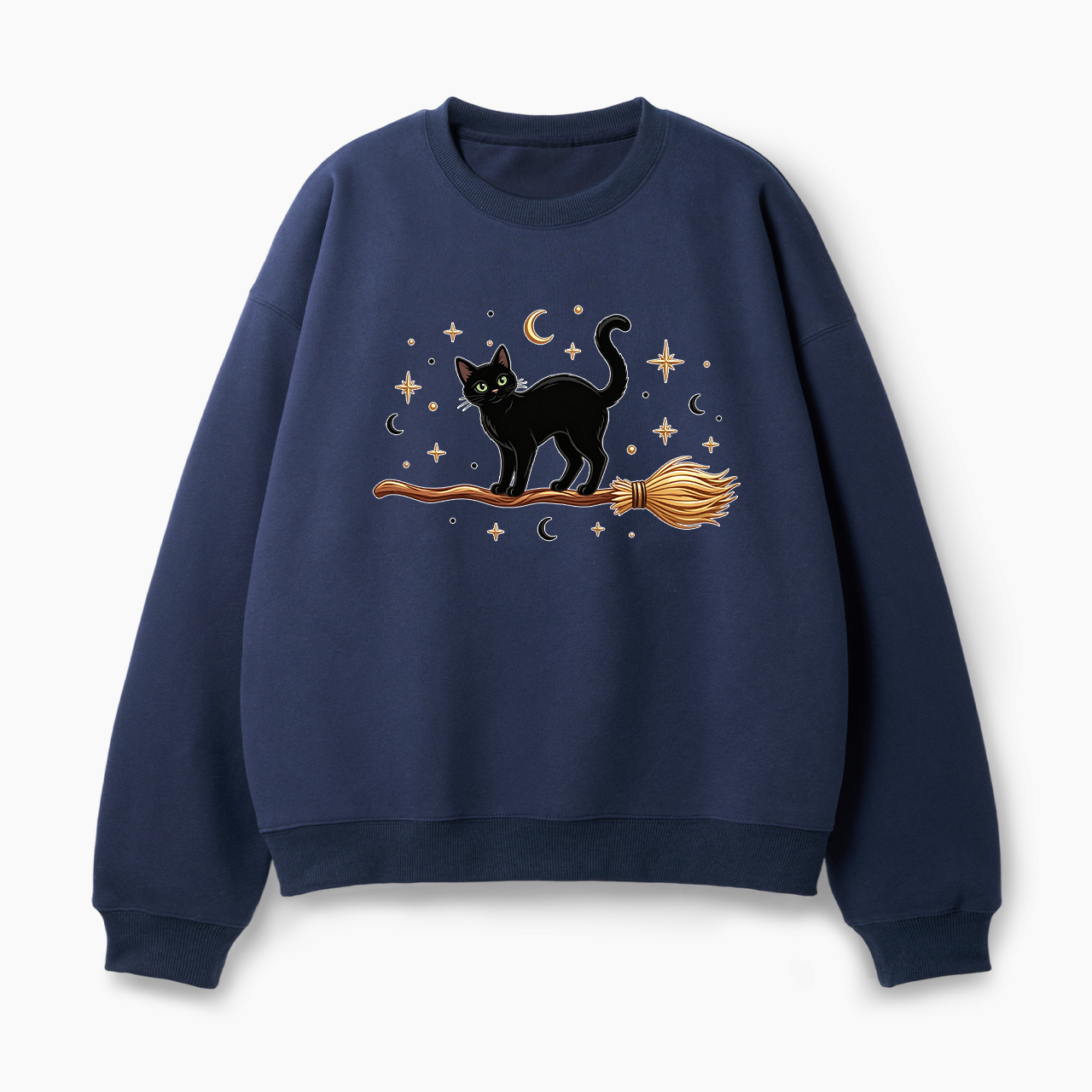 Black Cat Halloween Classic Sweatshirt