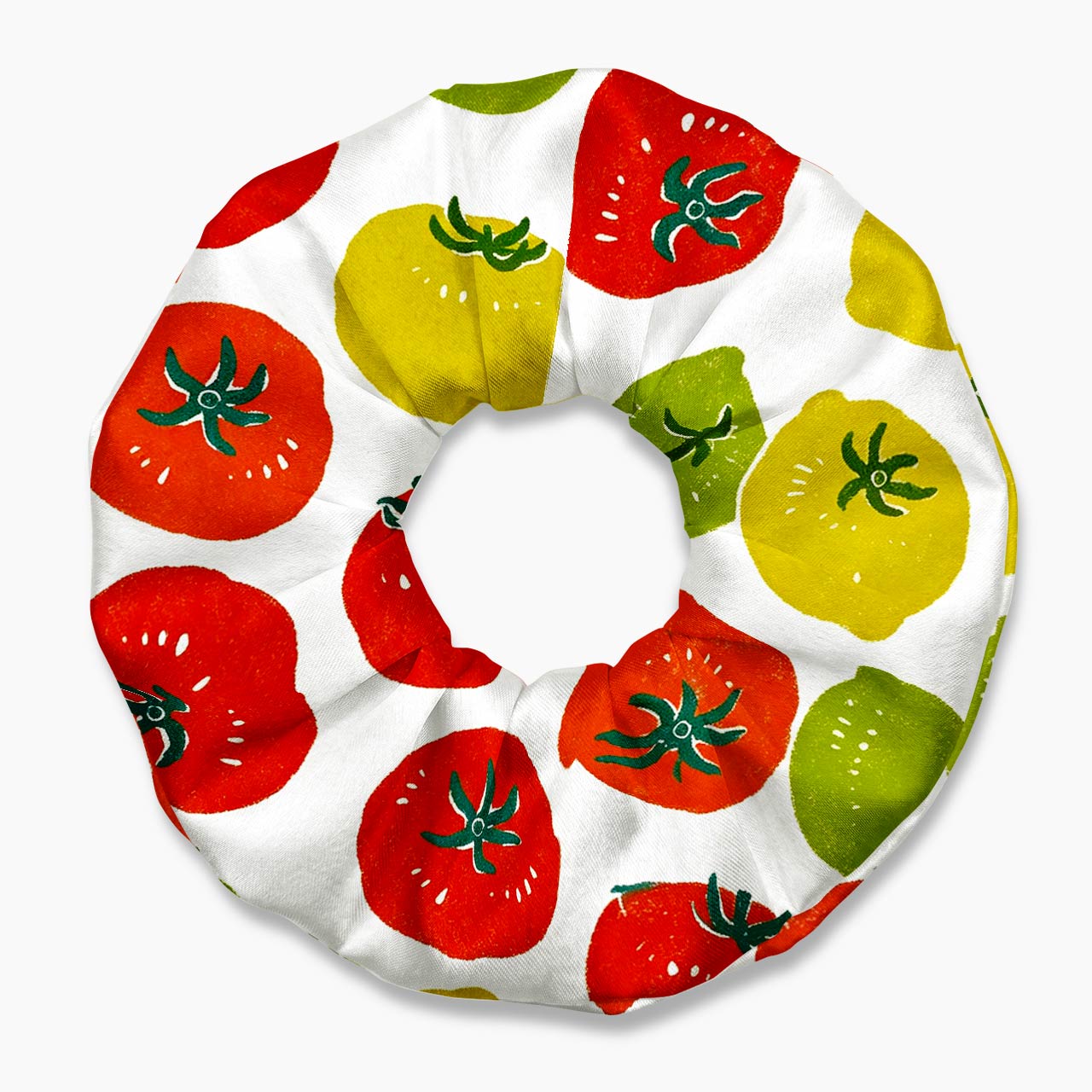 Red Yellow Tomato Hair Scrunchie Jellypine