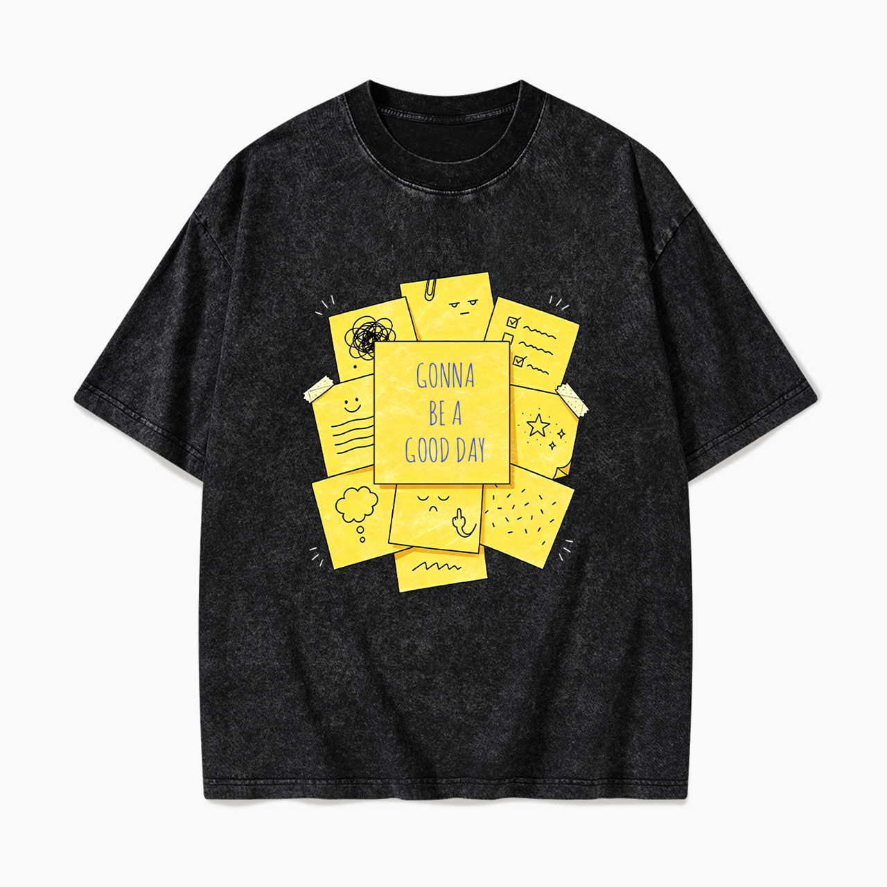 Personalized Sticky Note Washed Tees