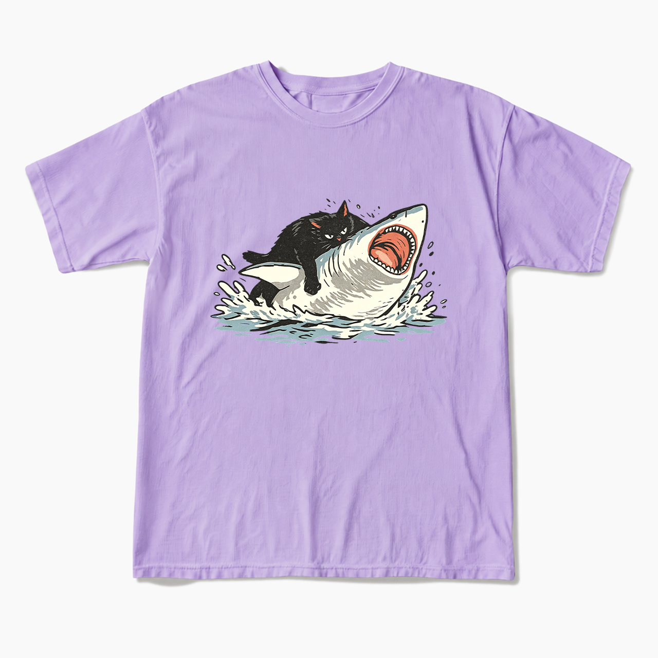 Fat Cat Vs Shark T Shirts
