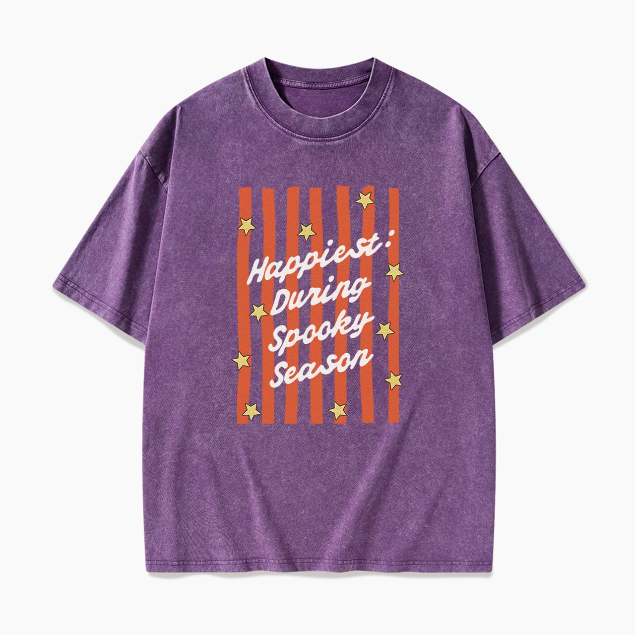 Happiest During Spooky Season Washed Tees