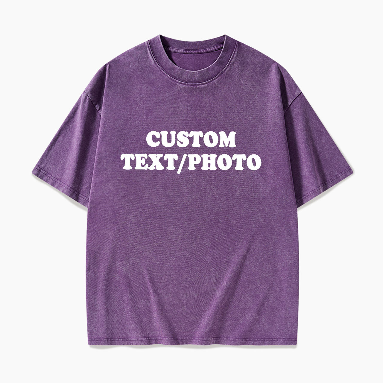 Custom Personalized Text Photo Washed Tees Jellypine