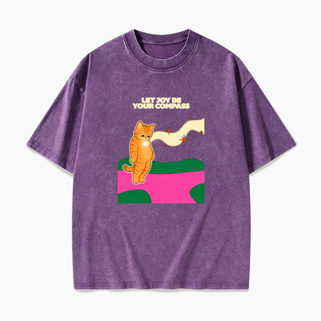 Let Joy Be Your Compass Washed Tees