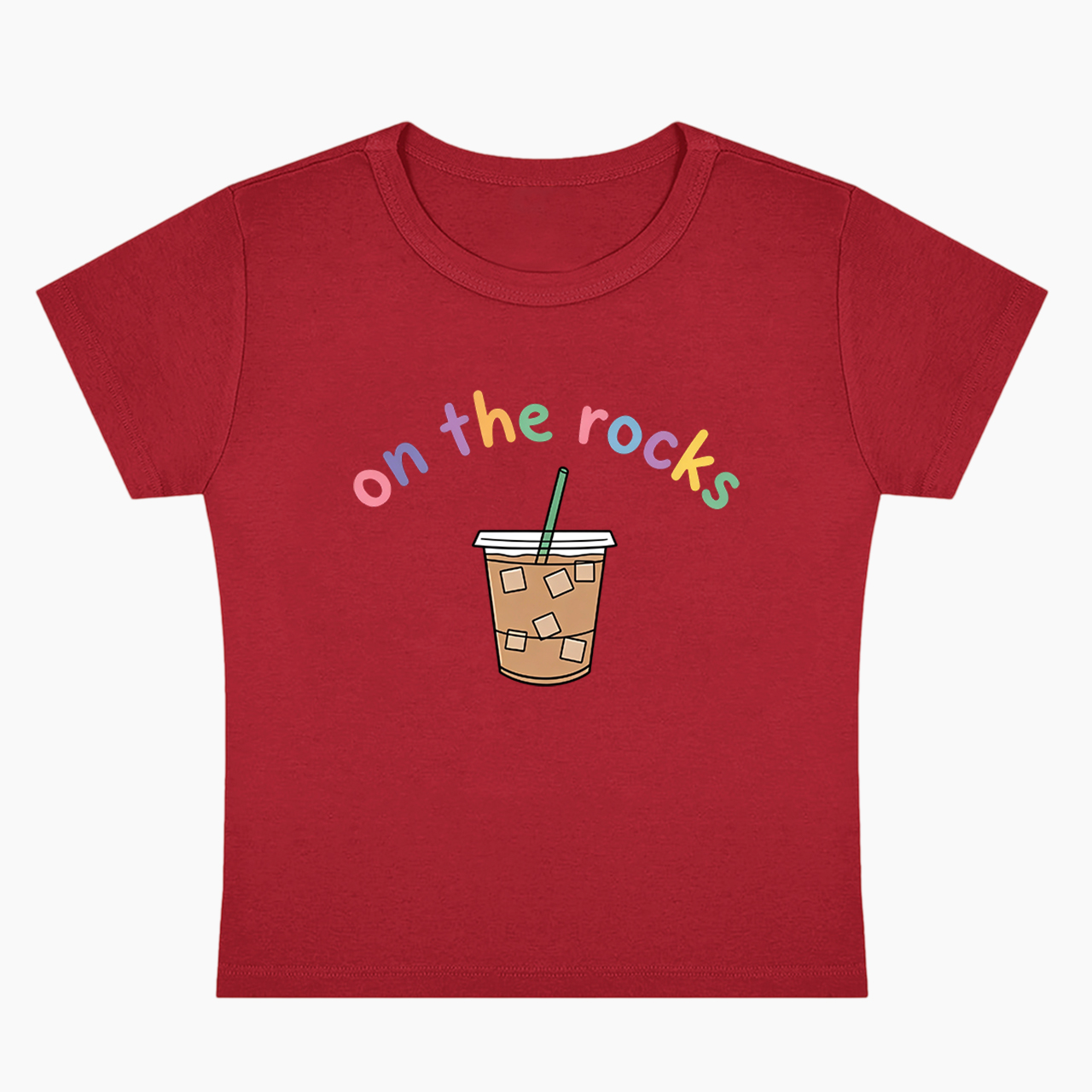 On The Rocks Iced Coffee Baby Tee