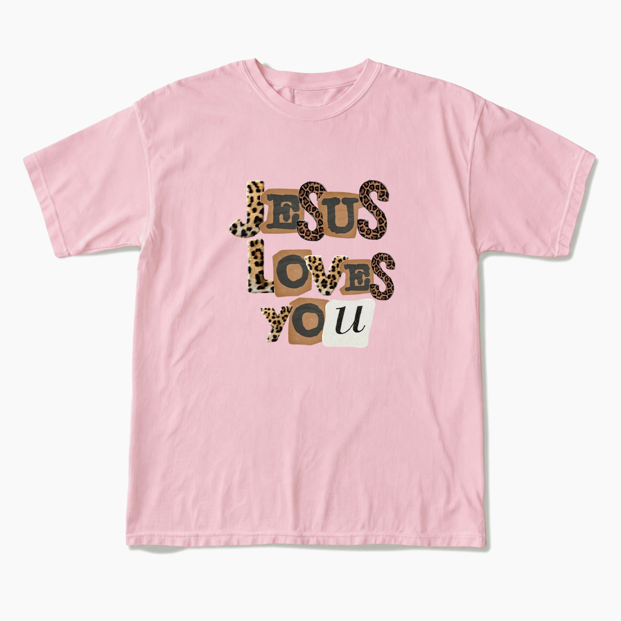 Jesus Loves You Leopard T Shirts