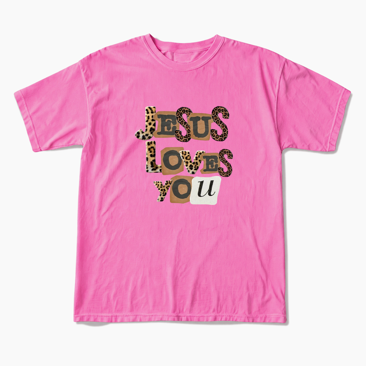 Jesus Loves You Leopard T Shirts