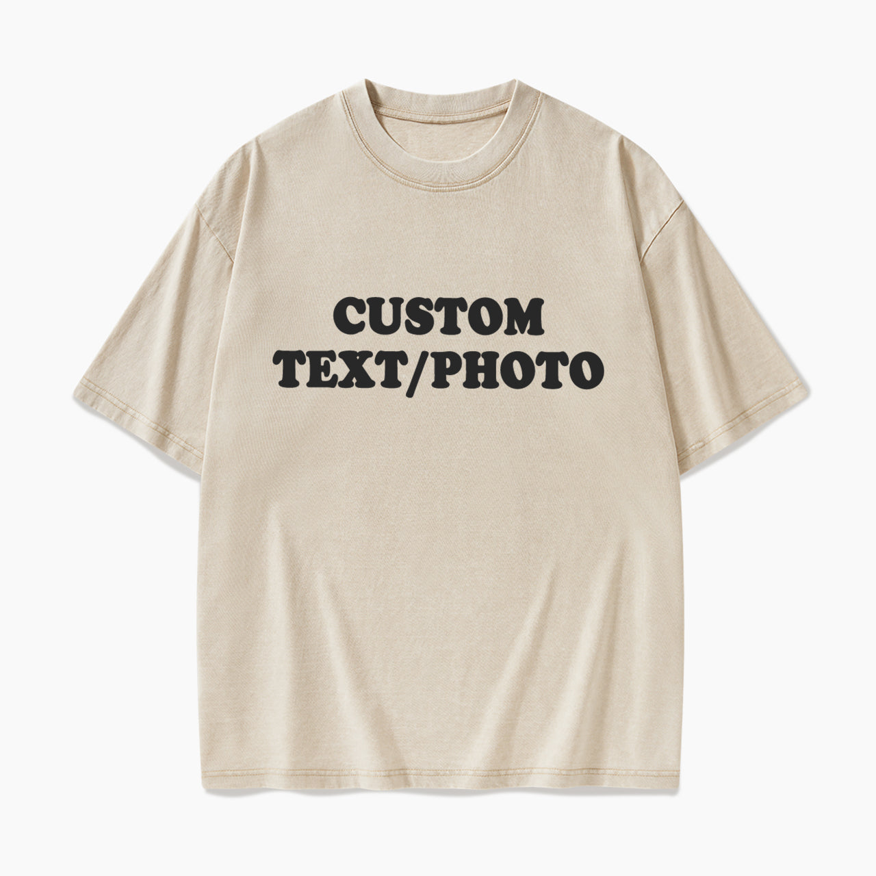 Custom Personalized Text Photo Washed Tees Jellypine