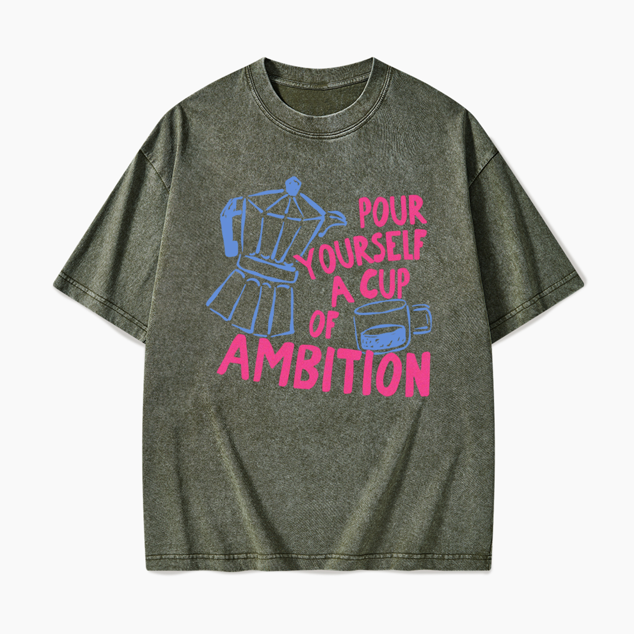 Pour Yourself a Cup Washed Tees