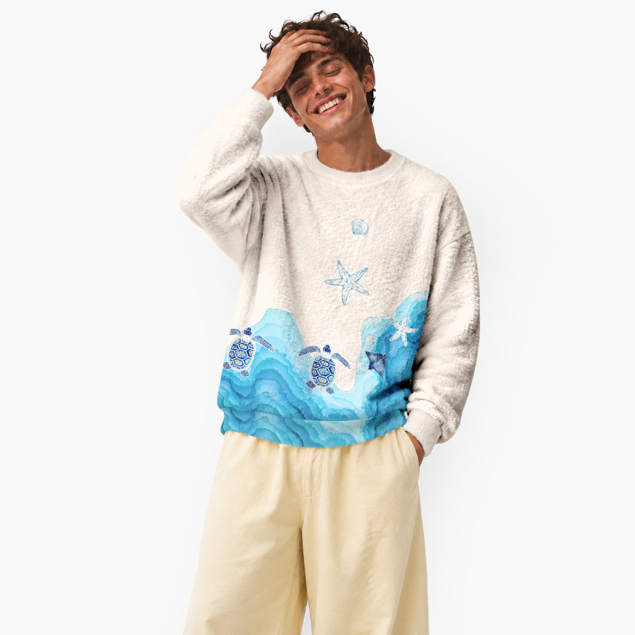 Sea Turtle Coastal Mohair Sweatshirts
