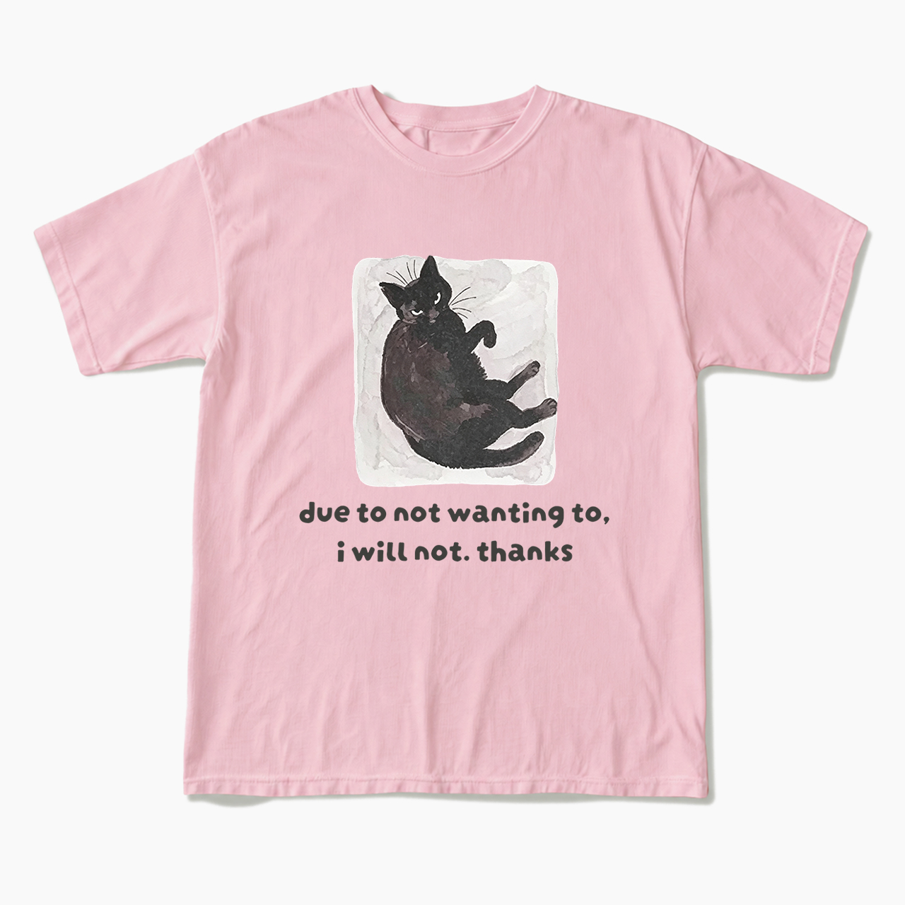 Due To Not Wanting To I Will Not Thanks T Shirts