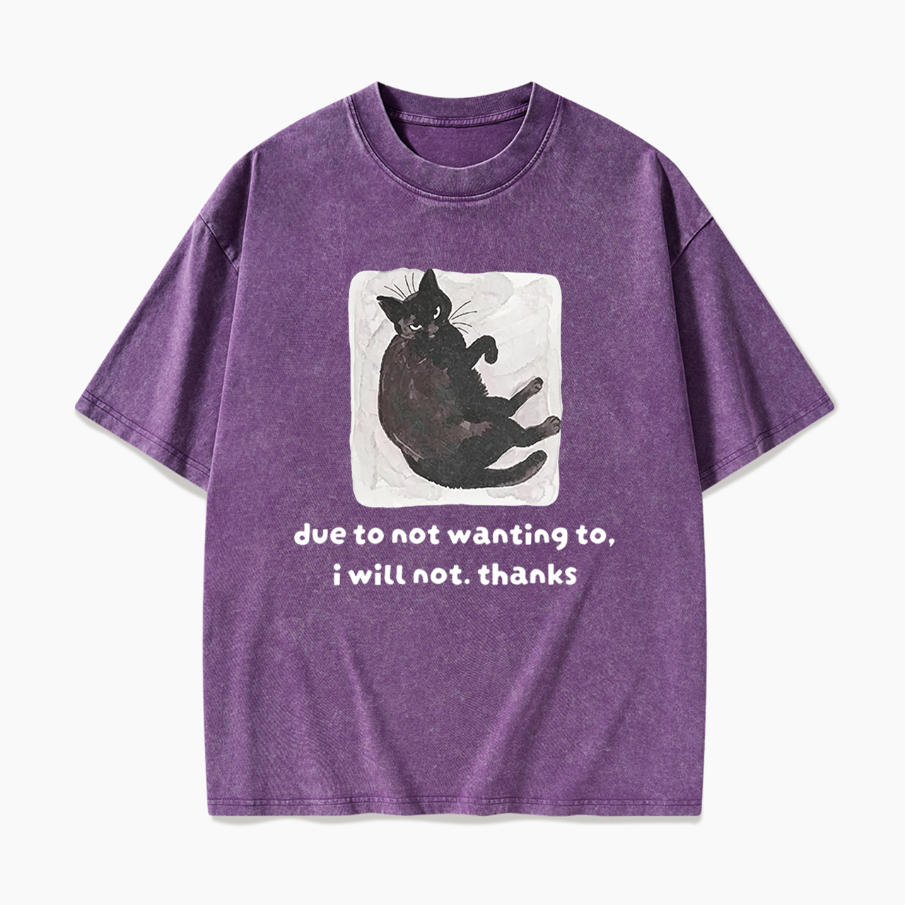 Due To Not Wanting To I Will Not Thanks Washed Tees