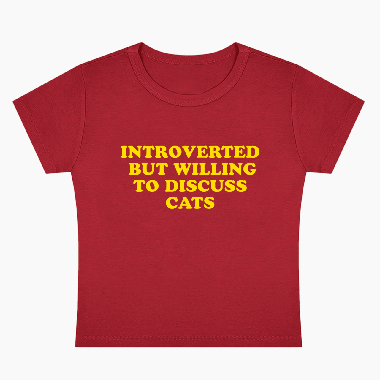 Introverted But Willing To Discuss Cats Baby Tee