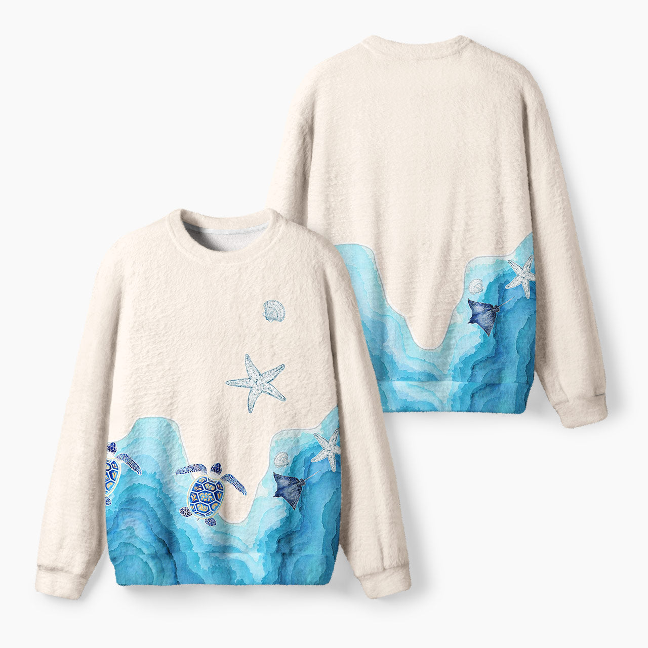 Sea Turtle Coastal Mohair Sweatshirts
