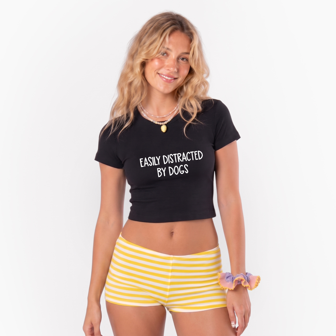 Easily Distracted By Dogs Baby Tee
